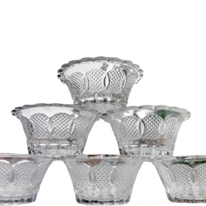 decorative glass bowl set of 6