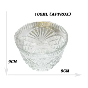 Dry-Fruits, Sweets, Careal Glass Bowls Set of 06 (120ml)