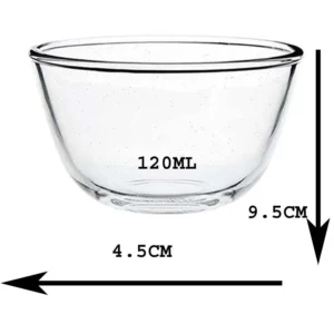 Dry-Fruits, Sweets, Dinner Glass Bowls Set of 06 (120ml)