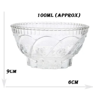 Elegant Serving and Dining Essential Crystal Clear Glass Bowl