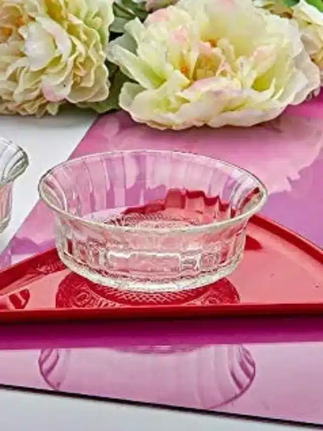 serving glass bowl set of 6