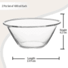 serving serve glass bowls set 150ml