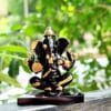 Sacred Glass Ganesh Murti Sculpture - Enhance Your Car Decor
