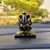 : Sacred Glass Ganesh Murti Sculpture - Enhance Your Car Decor